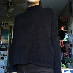 Black Mock neck Sweater